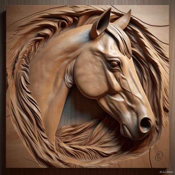Nature and animals (Horsez 3, NATURE_6503) 3D models for cnc